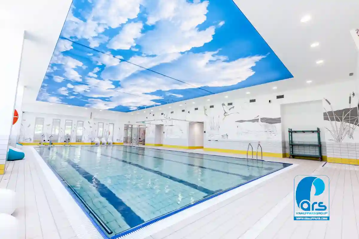 نورپردازی سقف کشسان استخر