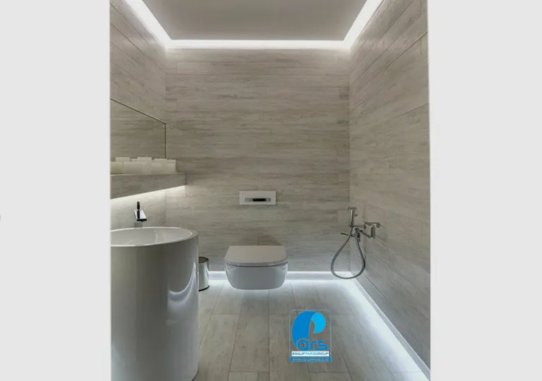 نور خطی برای حمام های کوچک